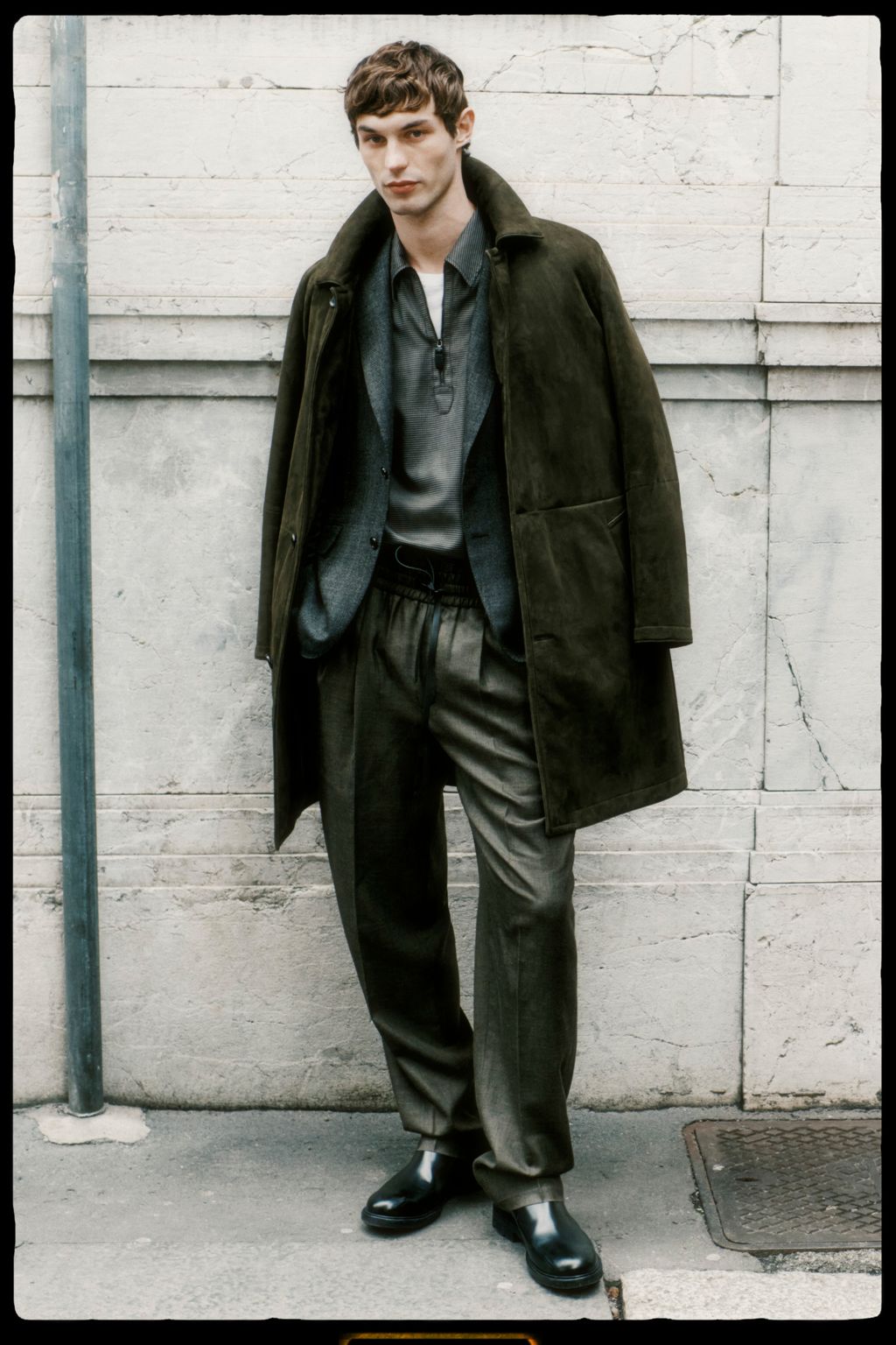 Fashion Week Milan Fall/Winter 2024 look 23 from the Brioni collection menswear