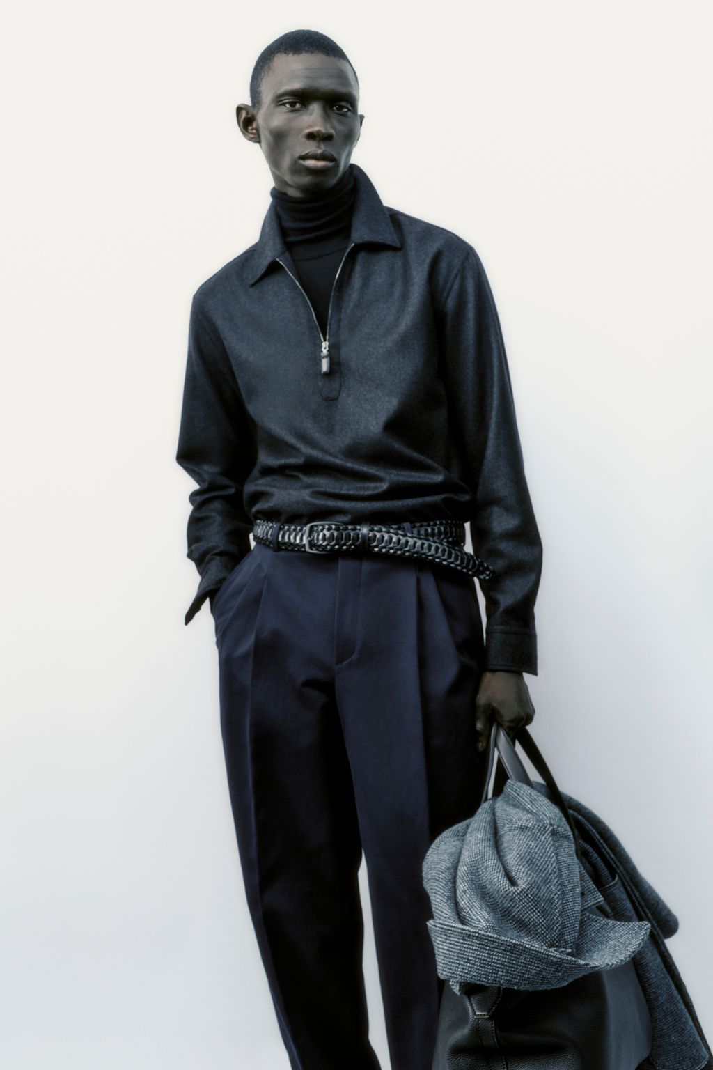 Fashion Week Milan Fall/Winter 2024 look 28 de la collection Brioni menswear