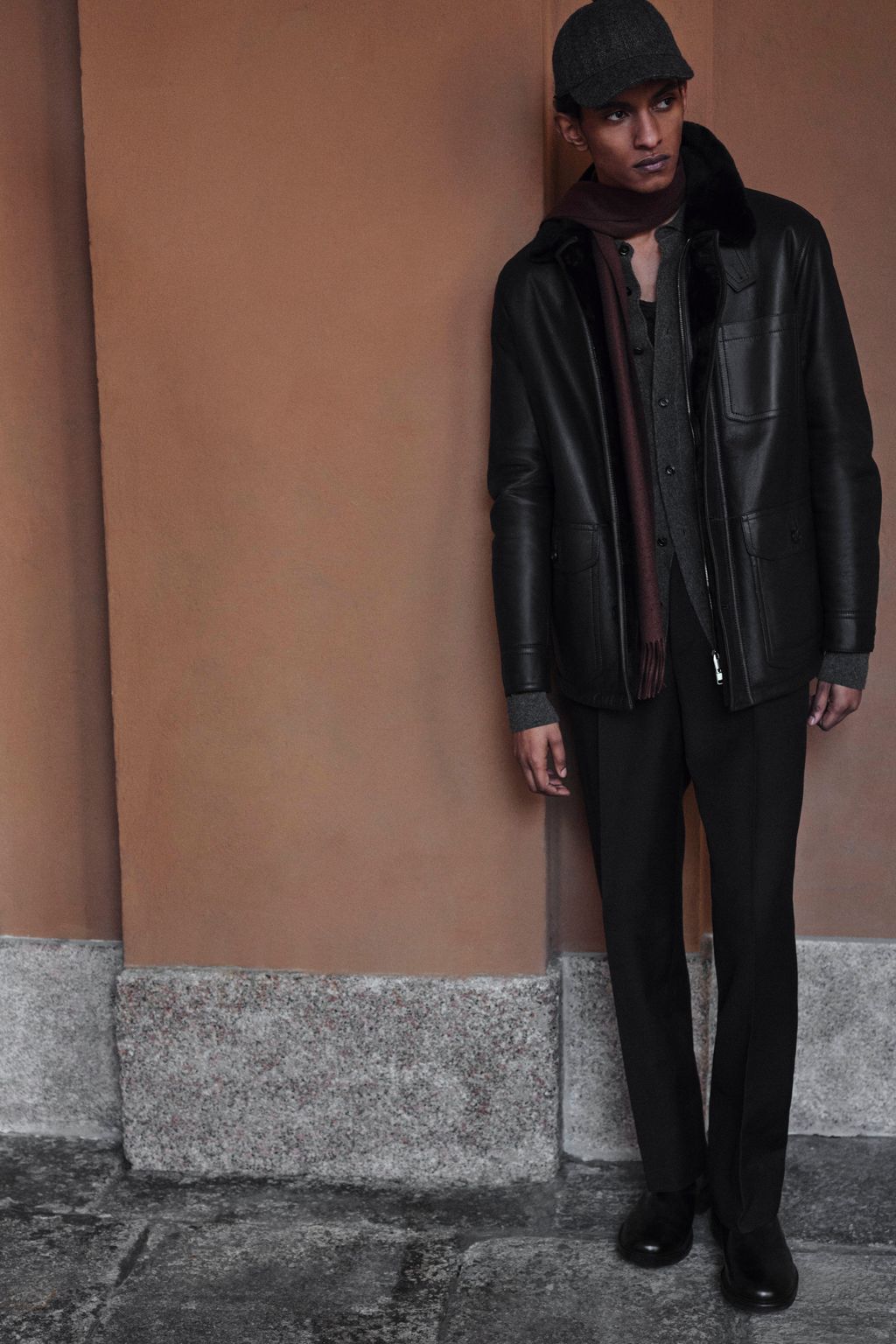 Fashion Week Milan Fall/Winter 2025 look 20 from the Brioni collection menswear