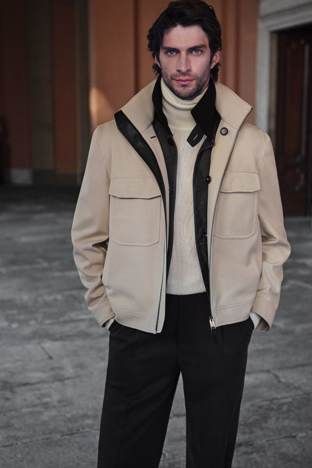 Fashion Week Milan Fall/Winter 2025 look 24 from the Brioni collection menswear