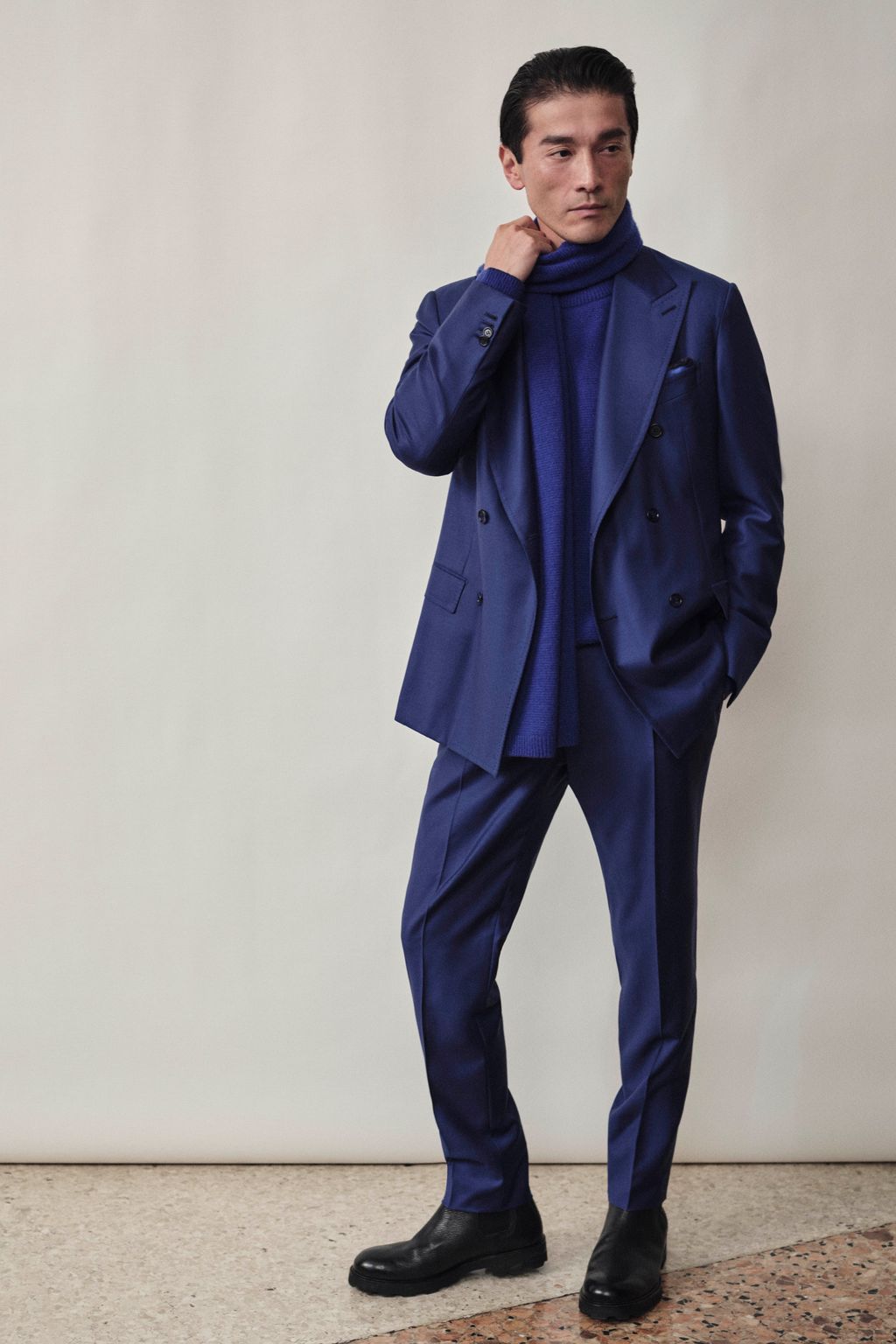 Fashion Week Milan Fall/Winter 2025 look 28 from the Brioni collection menswear