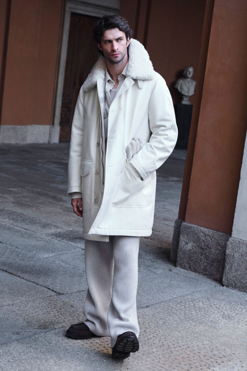 Fashion Week Milan Fall/Winter 2025 look 31 from the Brioni collection menswear