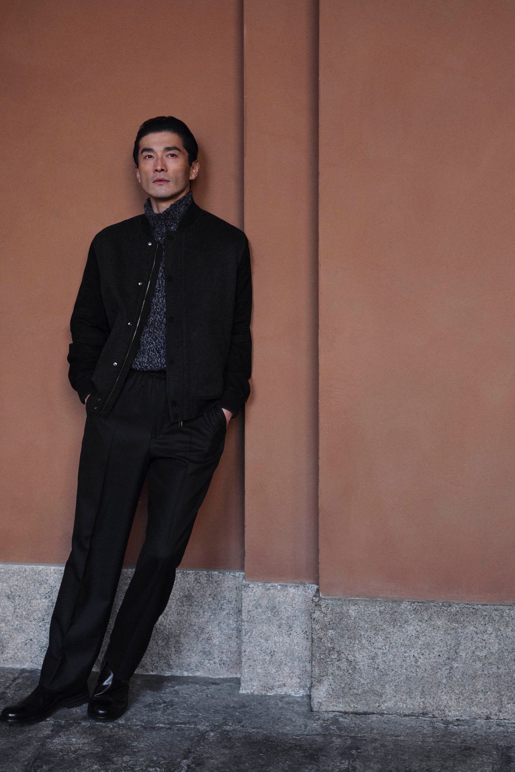 Fashion Week Milan Fall/Winter 2025 look 34 from the Brioni collection menswear