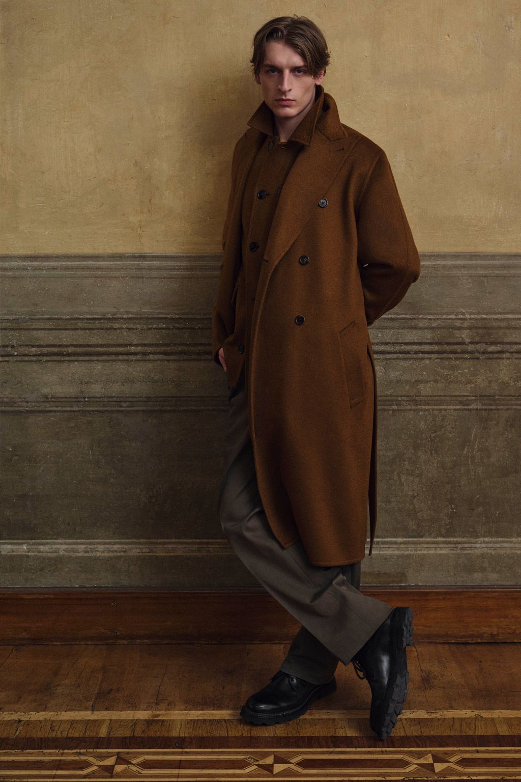 Fashion Week Milan Fall/Winter 2025 look 36 from the Brioni collection menswear