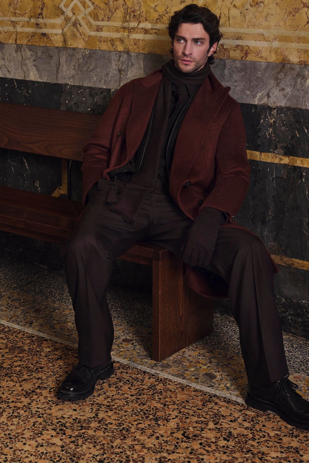 Fashion Week Milan Fall/Winter 2025 look 7 from the Brioni collection menswear
