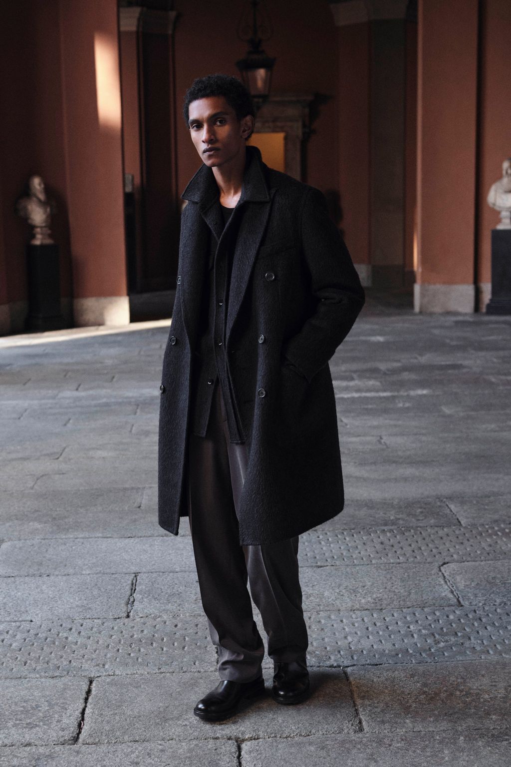 Fashion Week Milan Fall/Winter 2025 look 8 from the Brioni collection menswear