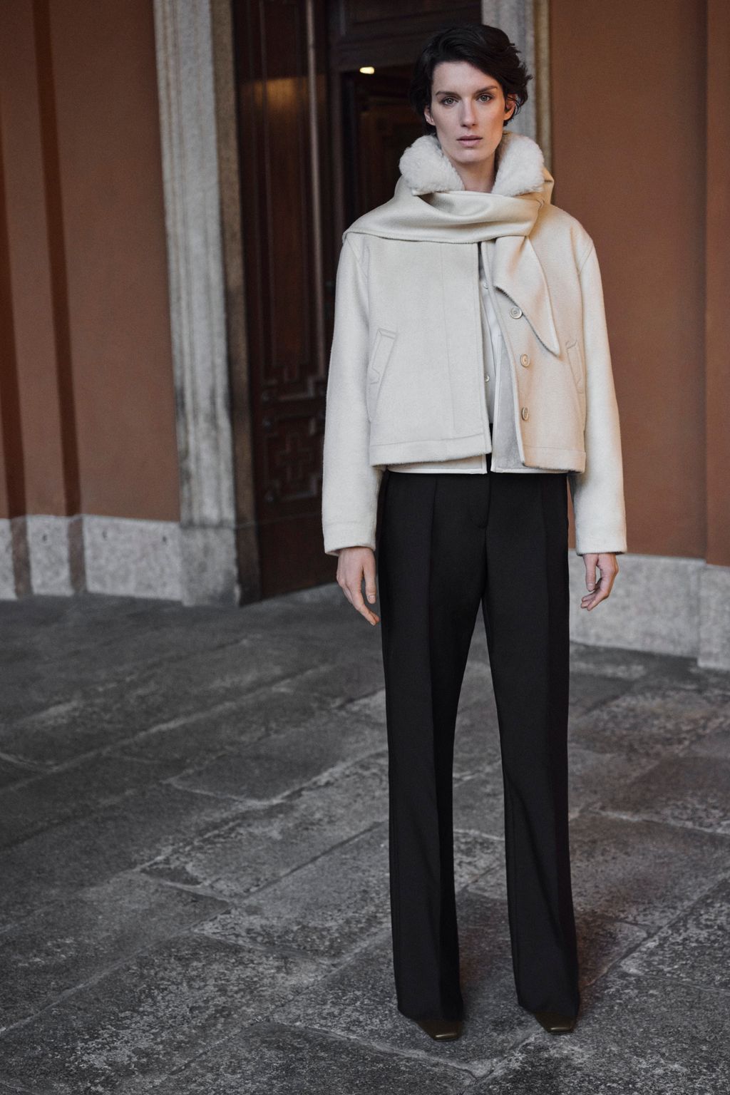 Fashion Week Milan Fall/Winter 2025 look 14 from the Brioni collection womenswear