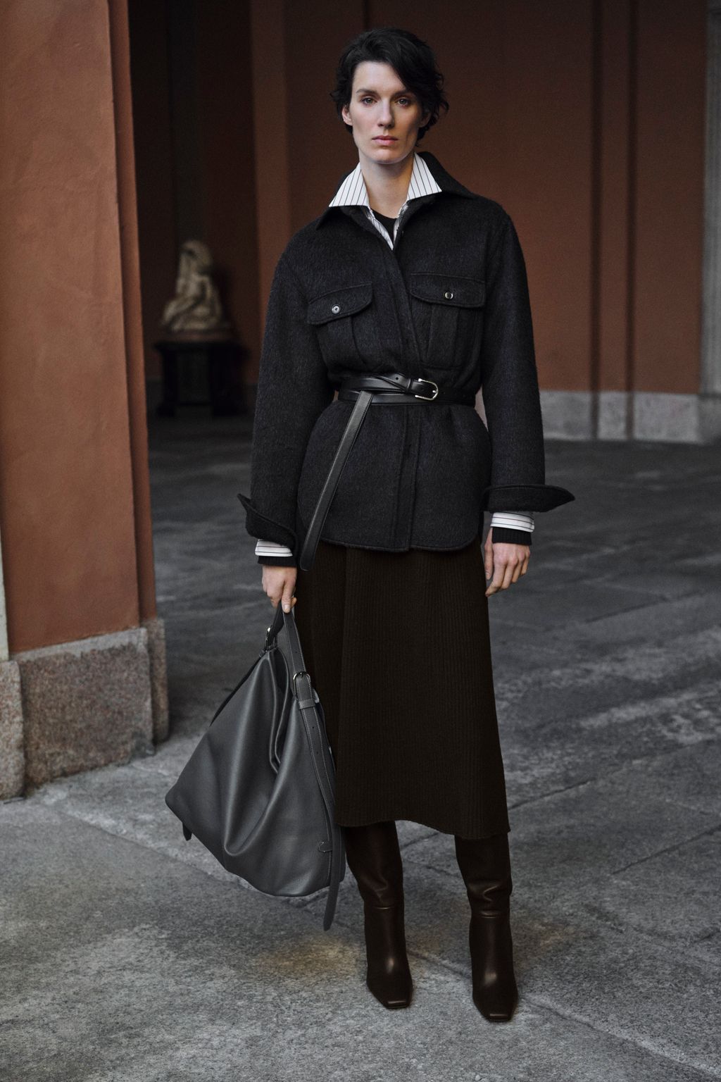 Fashion Week Milan Fall/Winter 2025 look 22 from the Brioni collection womenswear