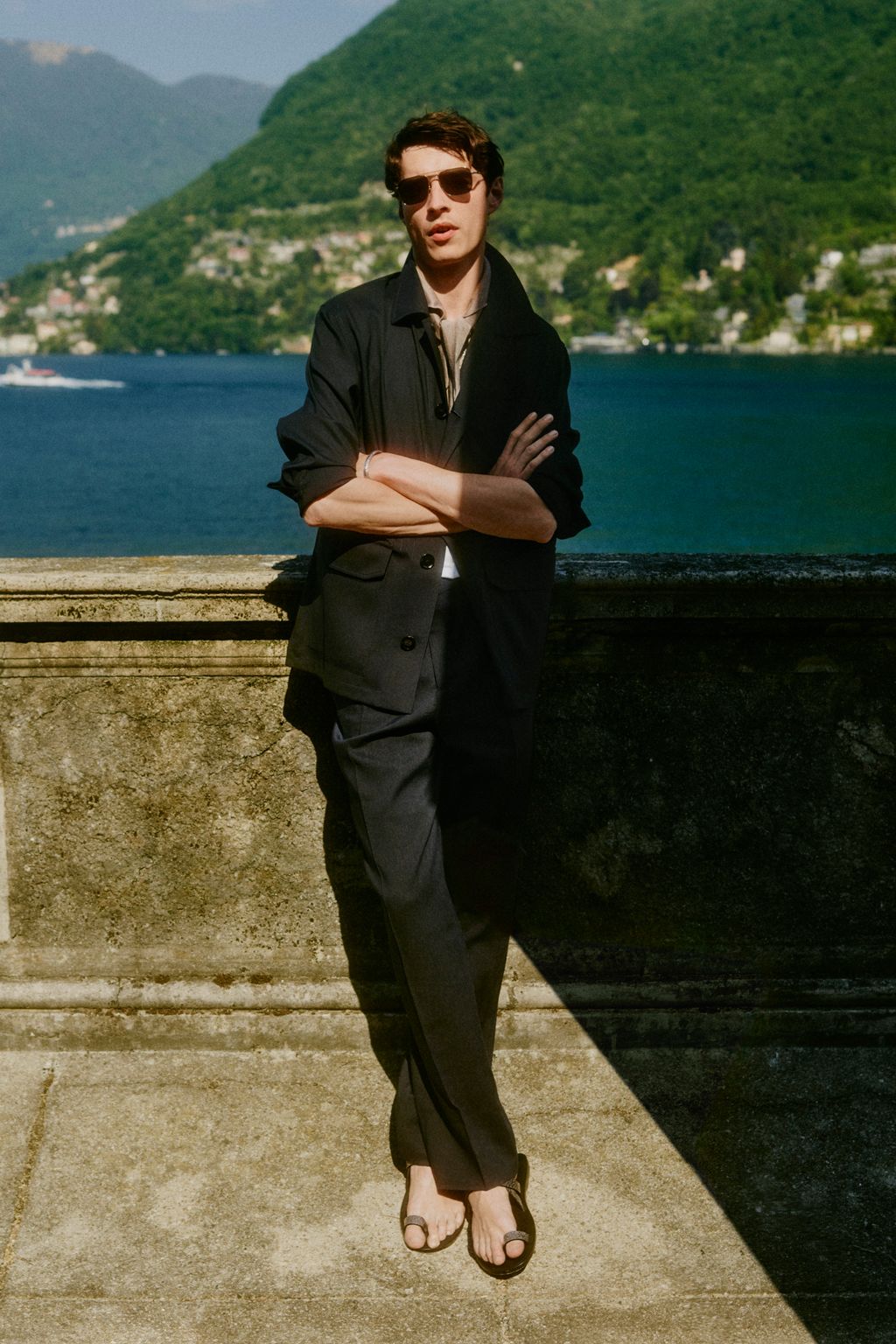 Fashion Week Milan Spring/Summer 2023 look 9 from the Brioni collection menswear
