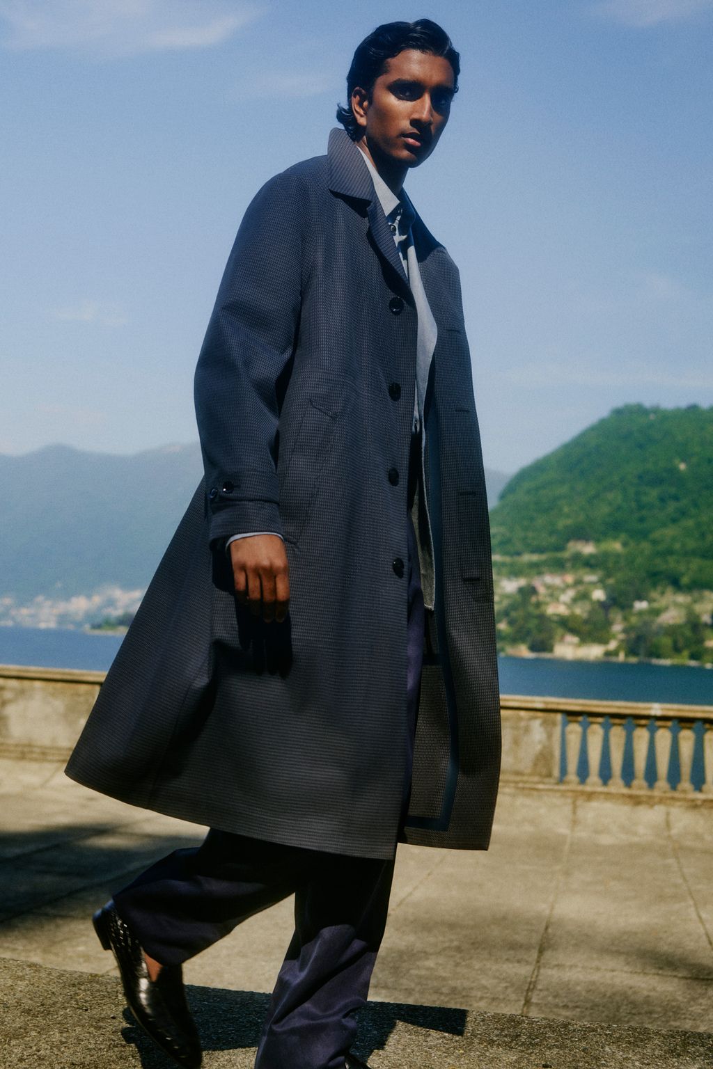 Fashion Week Milan Spring/Summer 2023 look 10 from the Brioni collection menswear