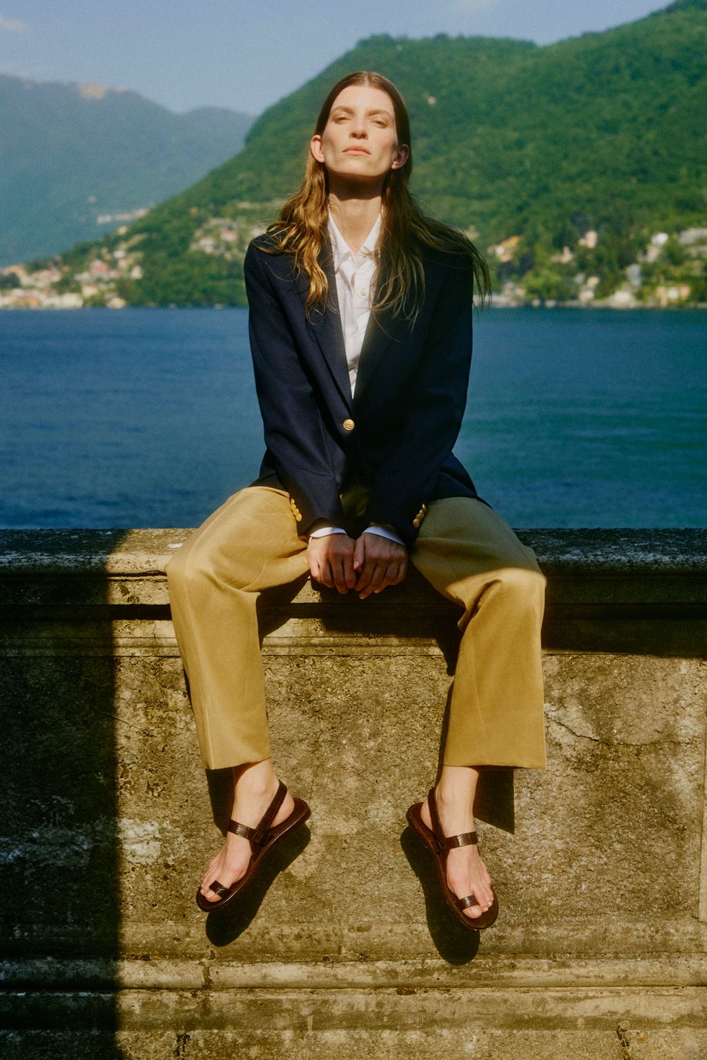 Fashion Week Milan Spring/Summer 2023 look 12 from the Brioni collection menswear