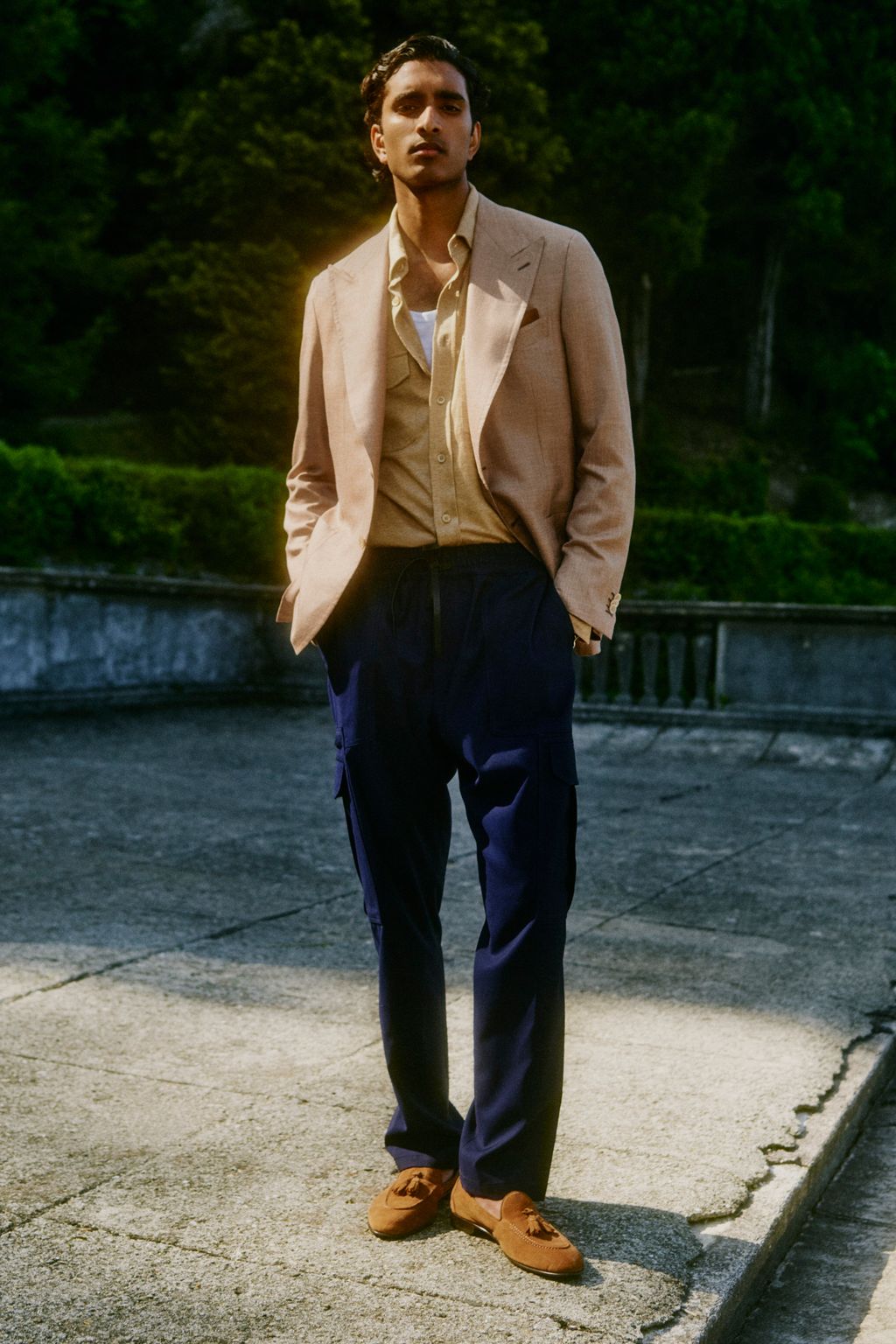 Fashion Week Milan Spring/Summer 2023 look 15 from the Brioni collection menswear