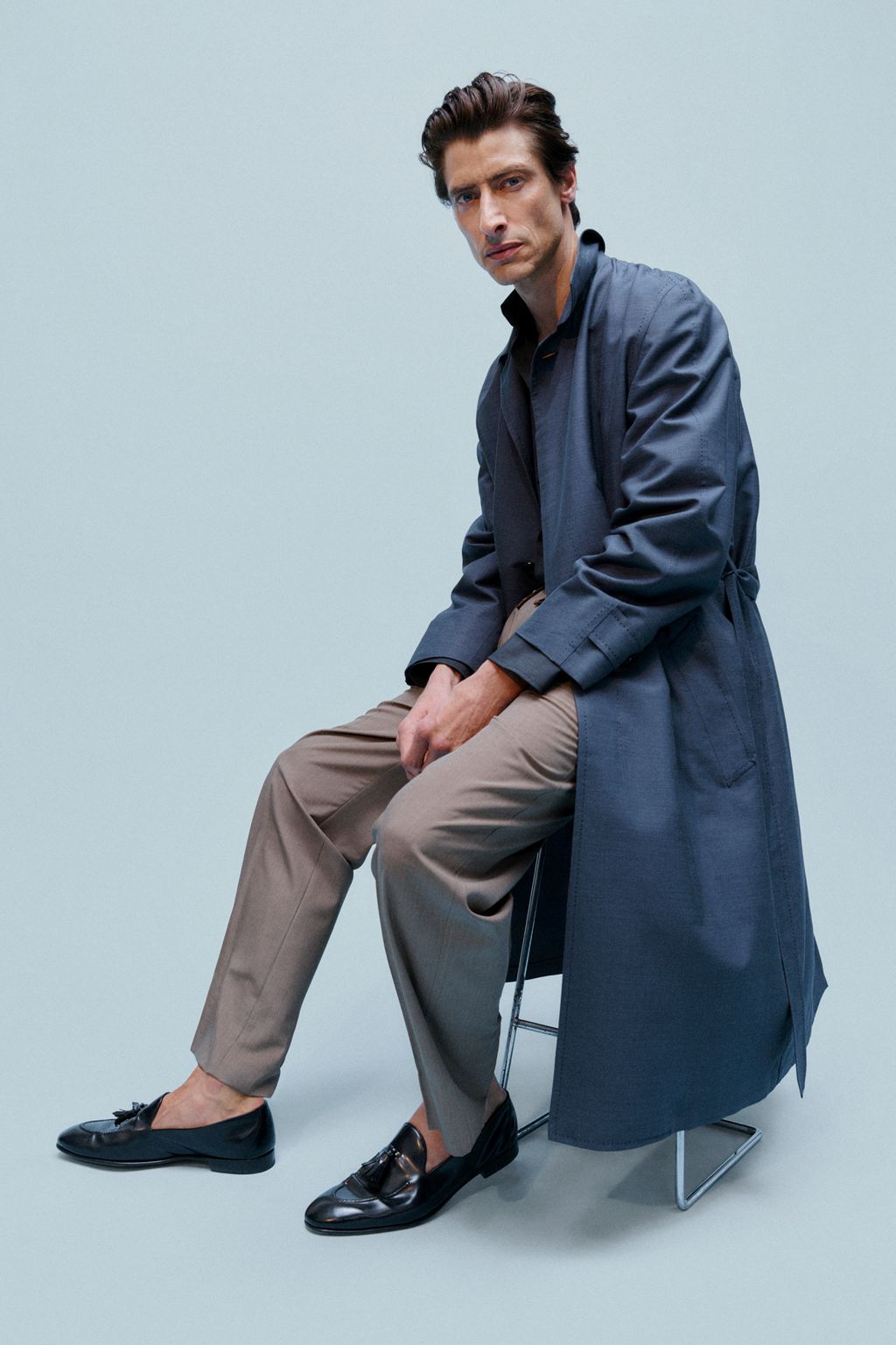 Fashion Week Milan Spring/Summer 2024 look 1 de la collection Brioni menswear