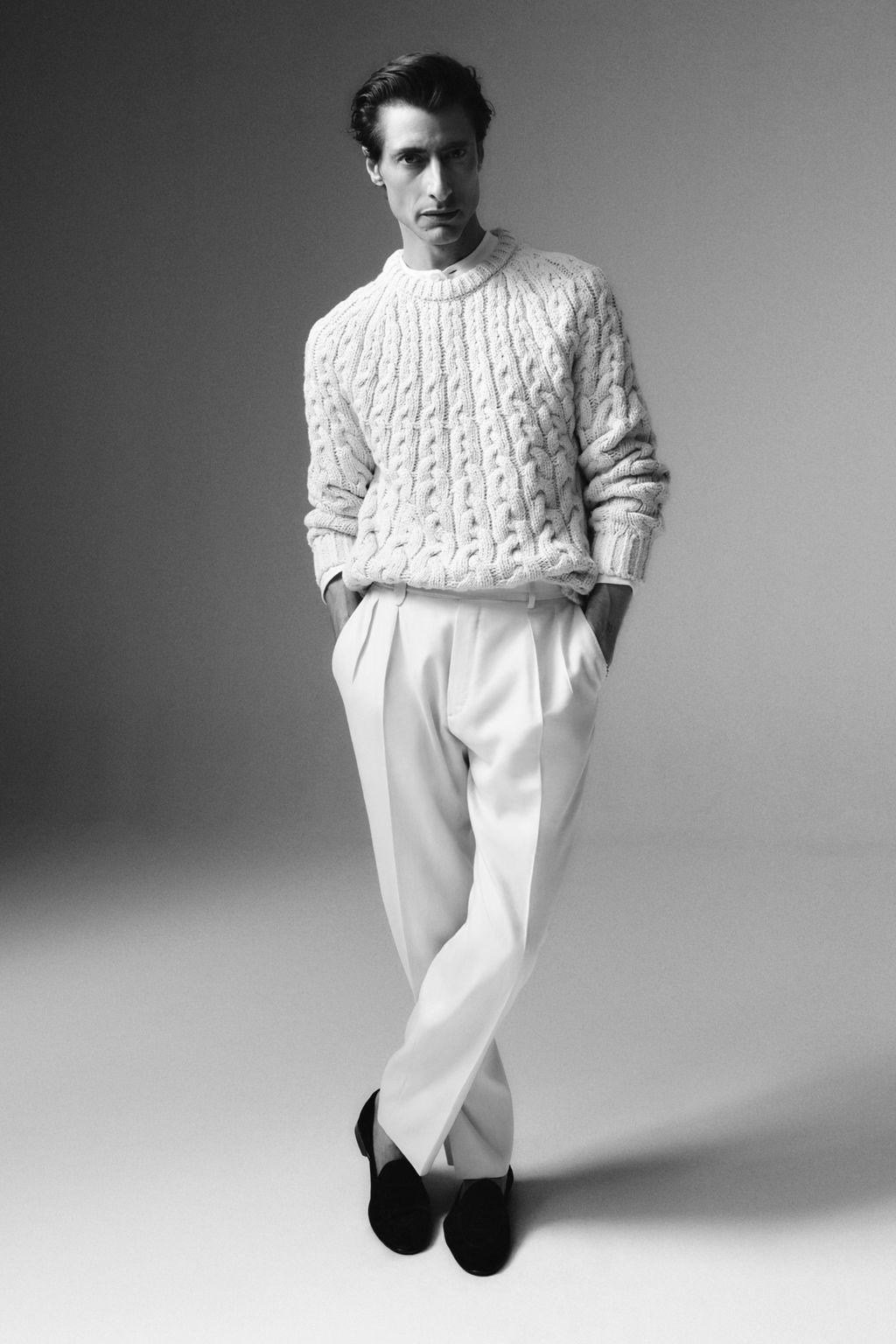 Fashion Week Milan Spring/Summer 2024 look 9 de la collection Brioni menswear