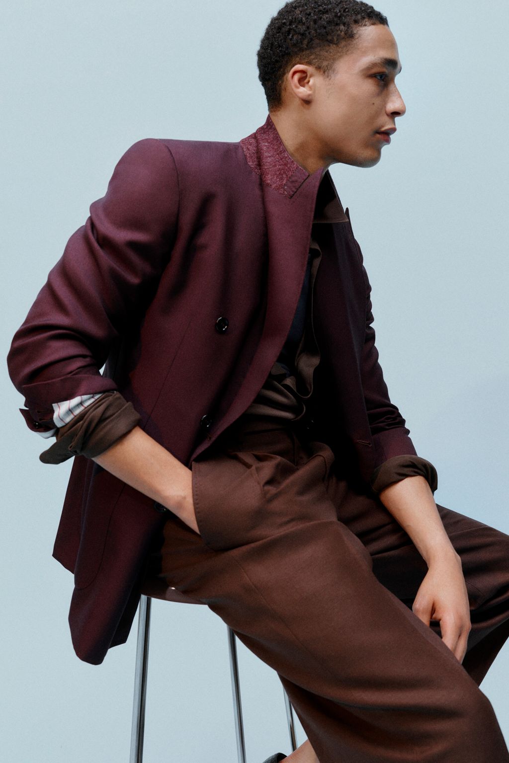 Fashion Week Milan Spring/Summer 2024 look 14 from the Brioni collection 男装