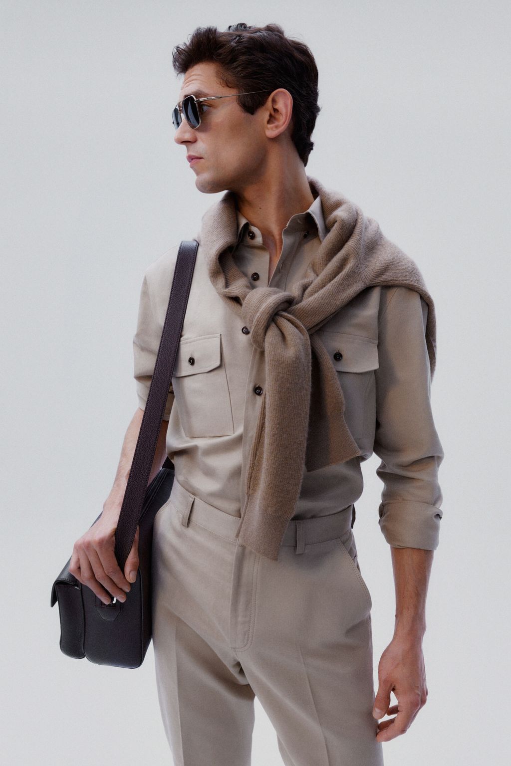Fashion Week Milan Spring/Summer 2024 look 18 from the Brioni collection menswear