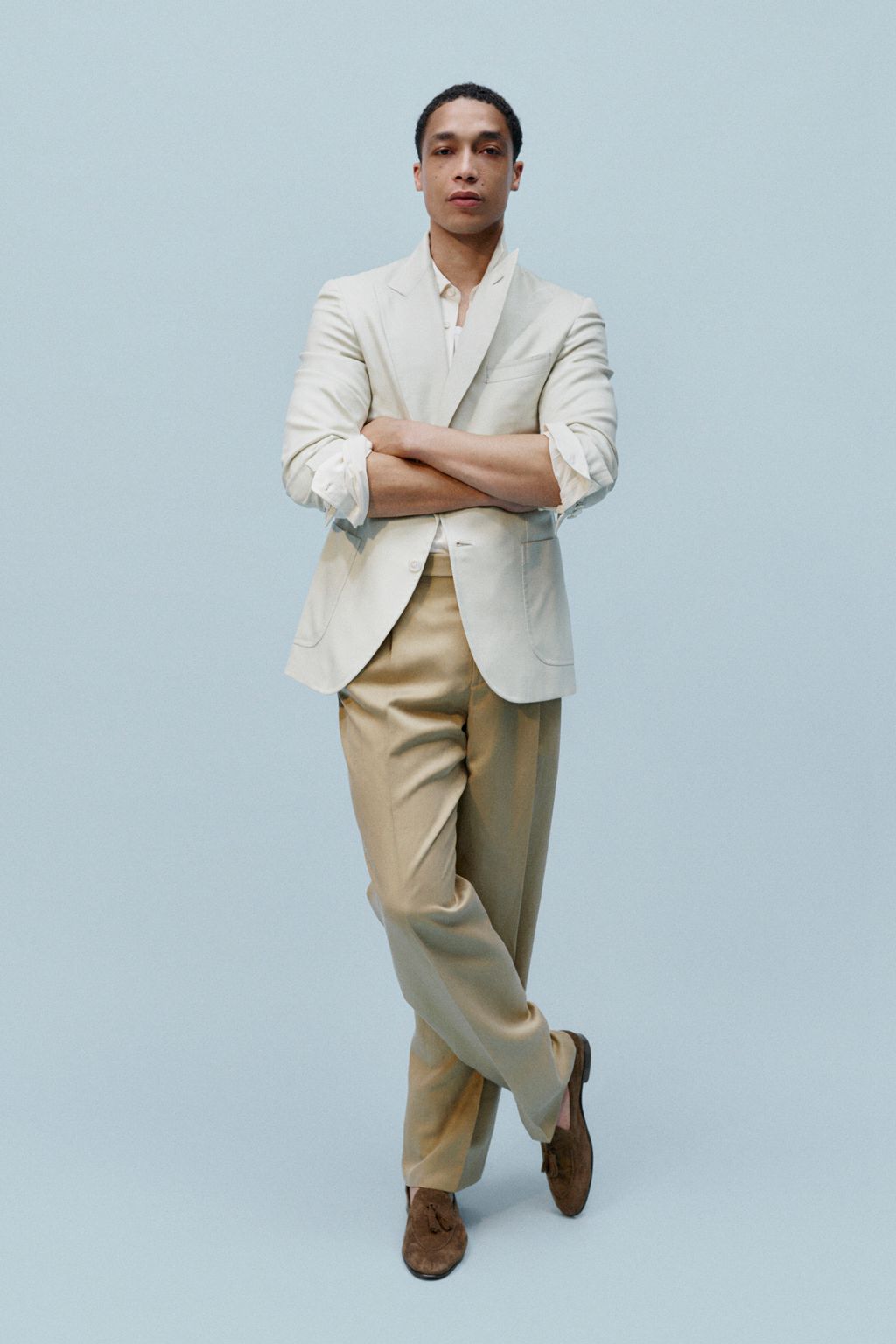 Fashion Week Milan Spring/Summer 2024 look 22 from the Brioni collection menswear