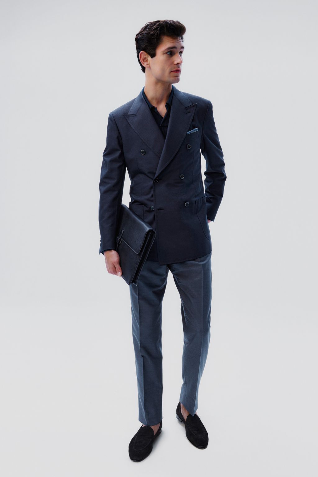 Fashion Week Milan Spring/Summer 2024 look 2 from the Brioni collection 男装