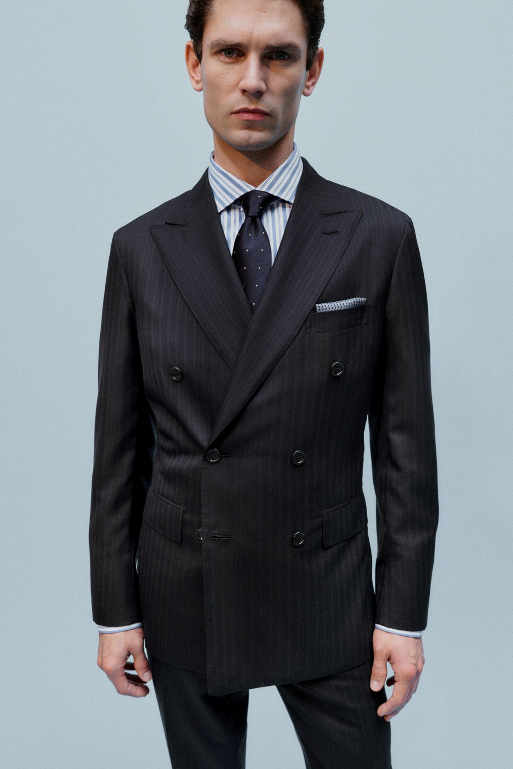 Fashion Week Milan Spring/Summer 2024 look 27 from the Brioni collection menswear
