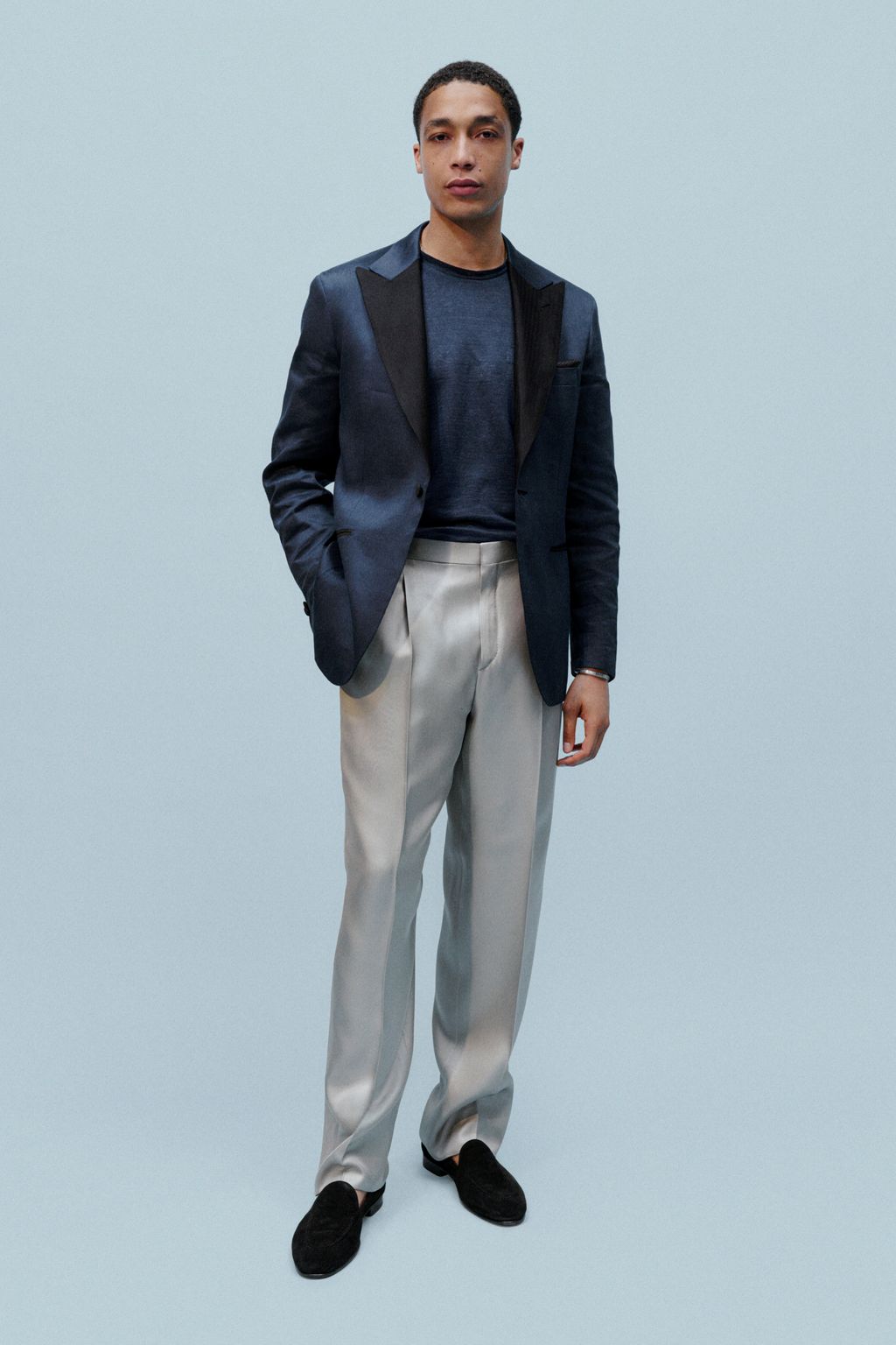 Fashion Week Milan Spring/Summer 2024 look 34 from the Brioni collection 男装