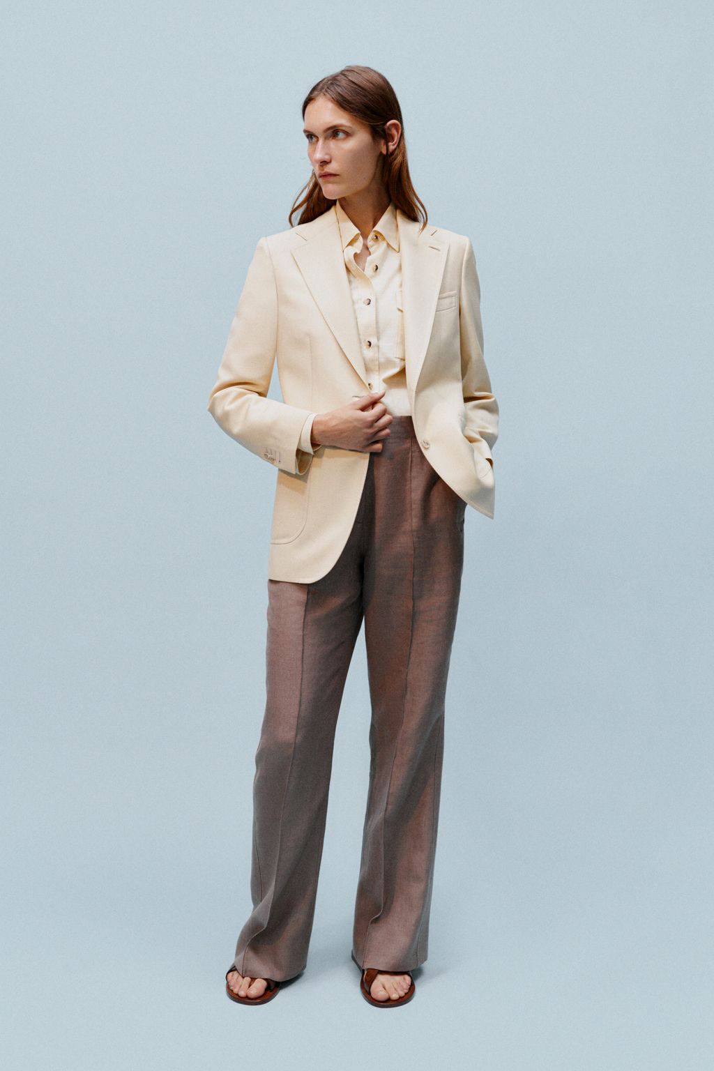Fashion Week Milan Spring/Summer 2024 look 2 from the Brioni collection womenswear