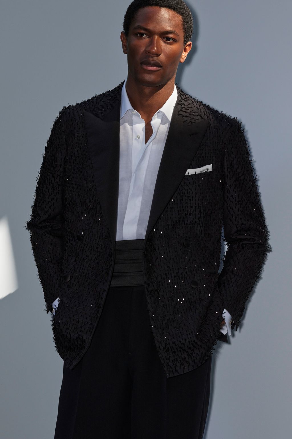 Fashion Week Milan Spring-Summer 2025 look 15 from the Brioni collection menswear