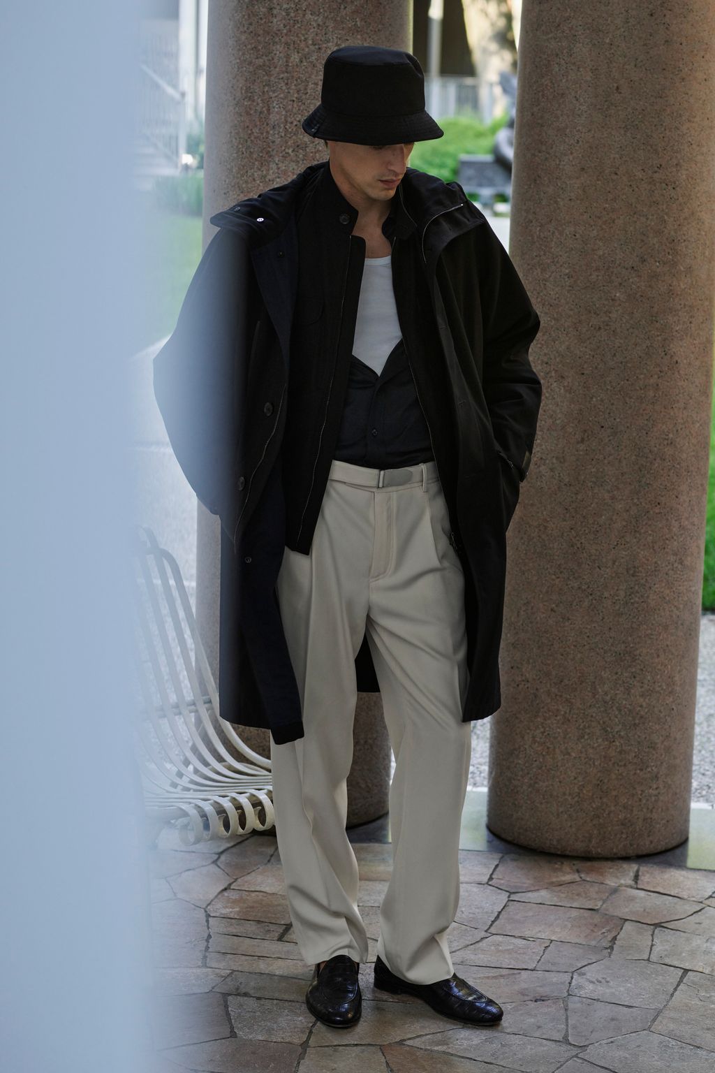 Fashion Week Milan Spring-Summer 2025 look 16 from the Brioni collection menswear