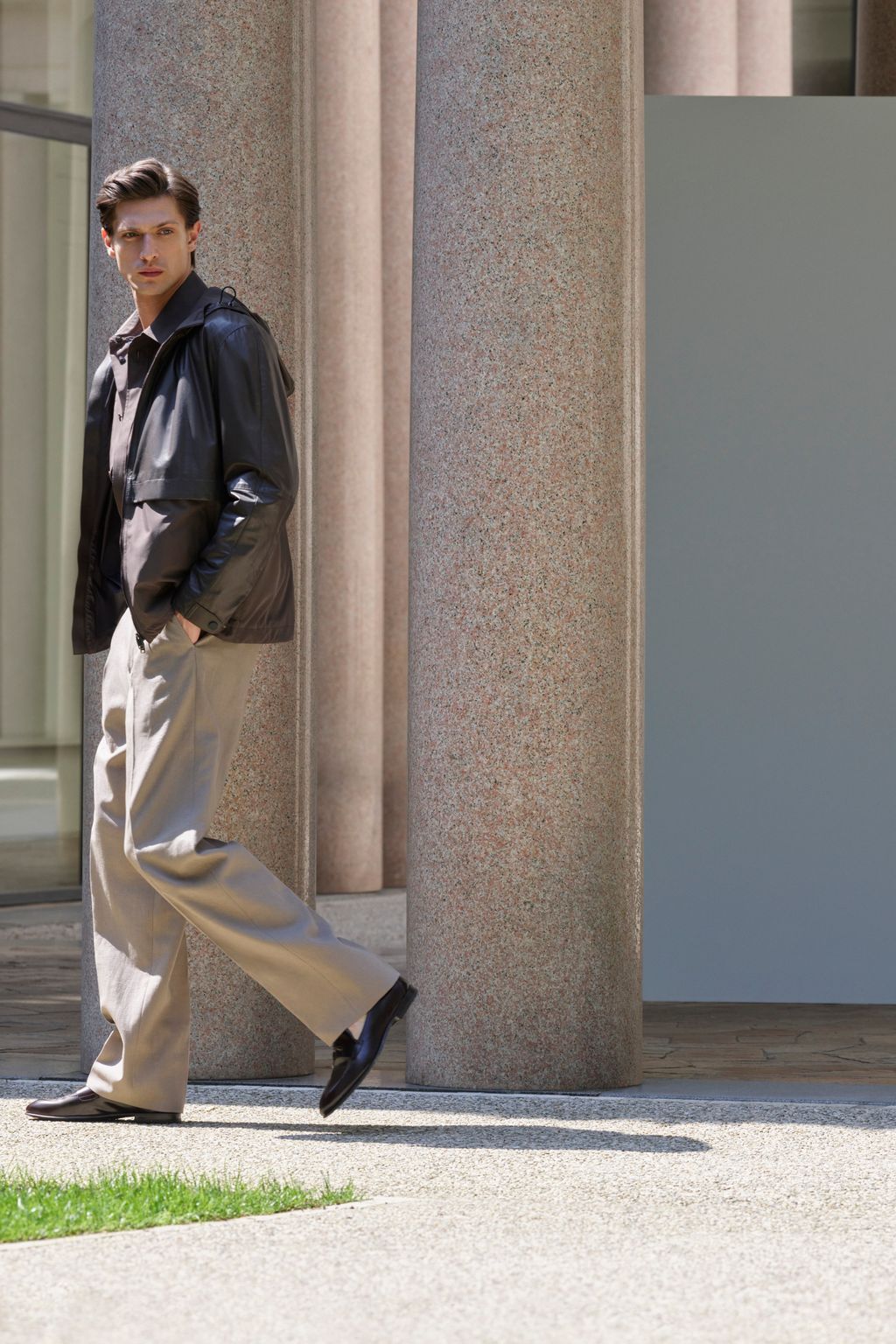 Fashion Week Milan Spring-Summer 2025 look 2 from the Brioni collection menswear