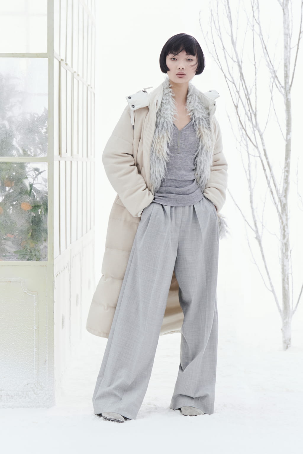 Fashion Week Milan Fall/Winter 2021 look 24 from the Brunello Cucinelli collection womenswear
