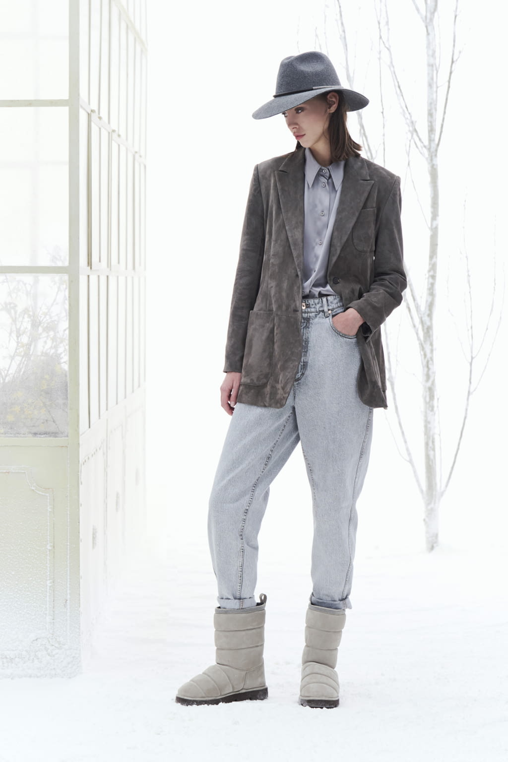 Fashion Week Milan Fall/Winter 2021 look 25 from the Brunello Cucinelli collection 女装