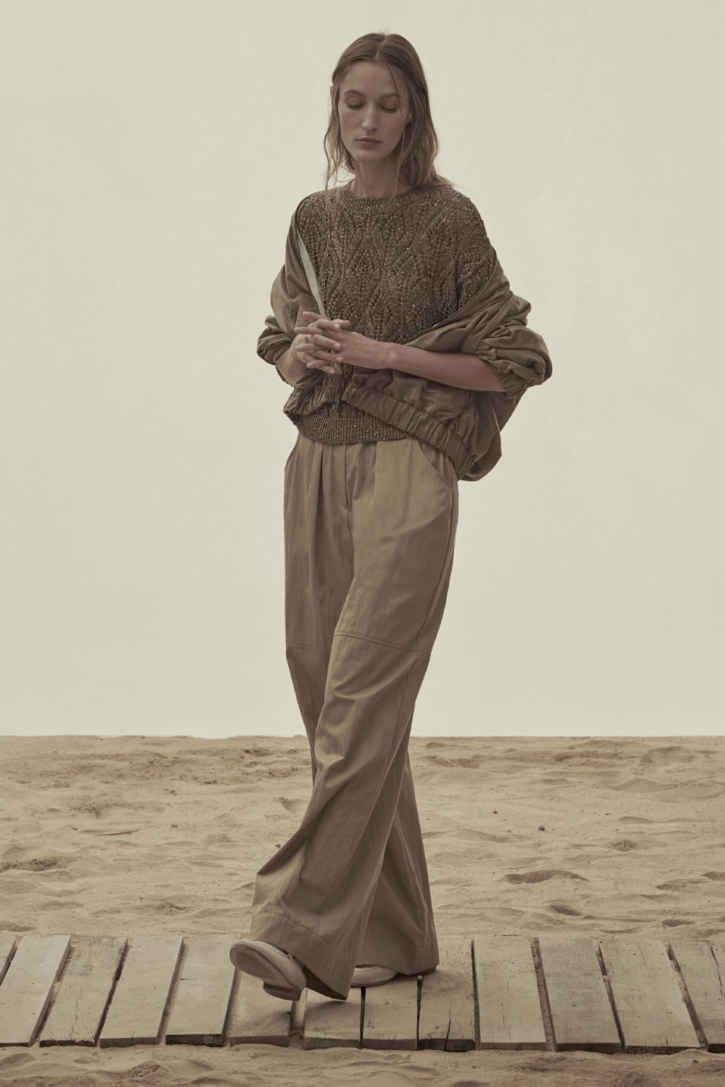 Fashion Week Milan Spring/Summer 2021 look 27 from the Brunello Cucinelli collection womenswear