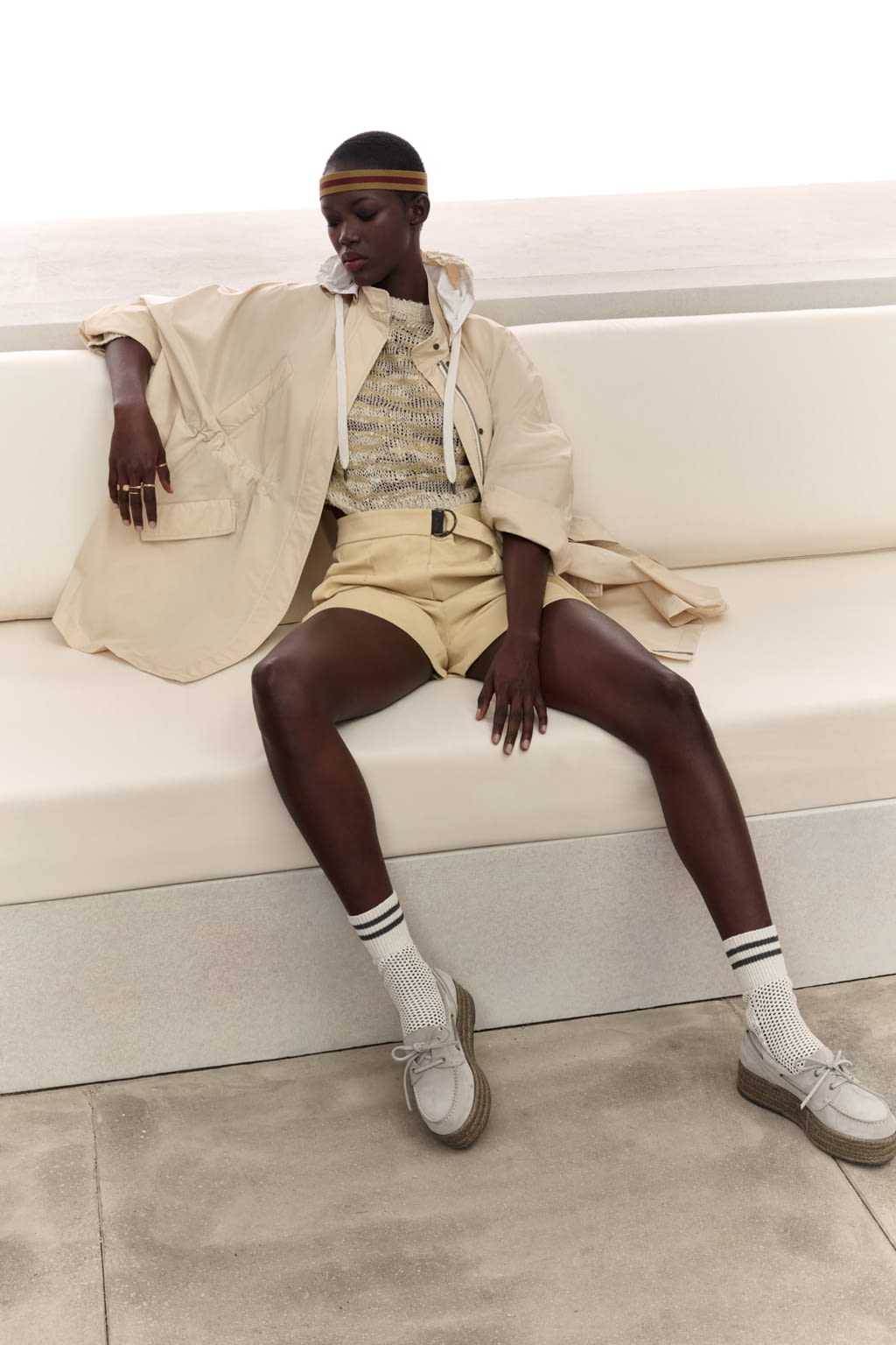 Fashion Week Milan Spring/Summer 2022 look 8 from the Brunello Cucinelli collection womenswear