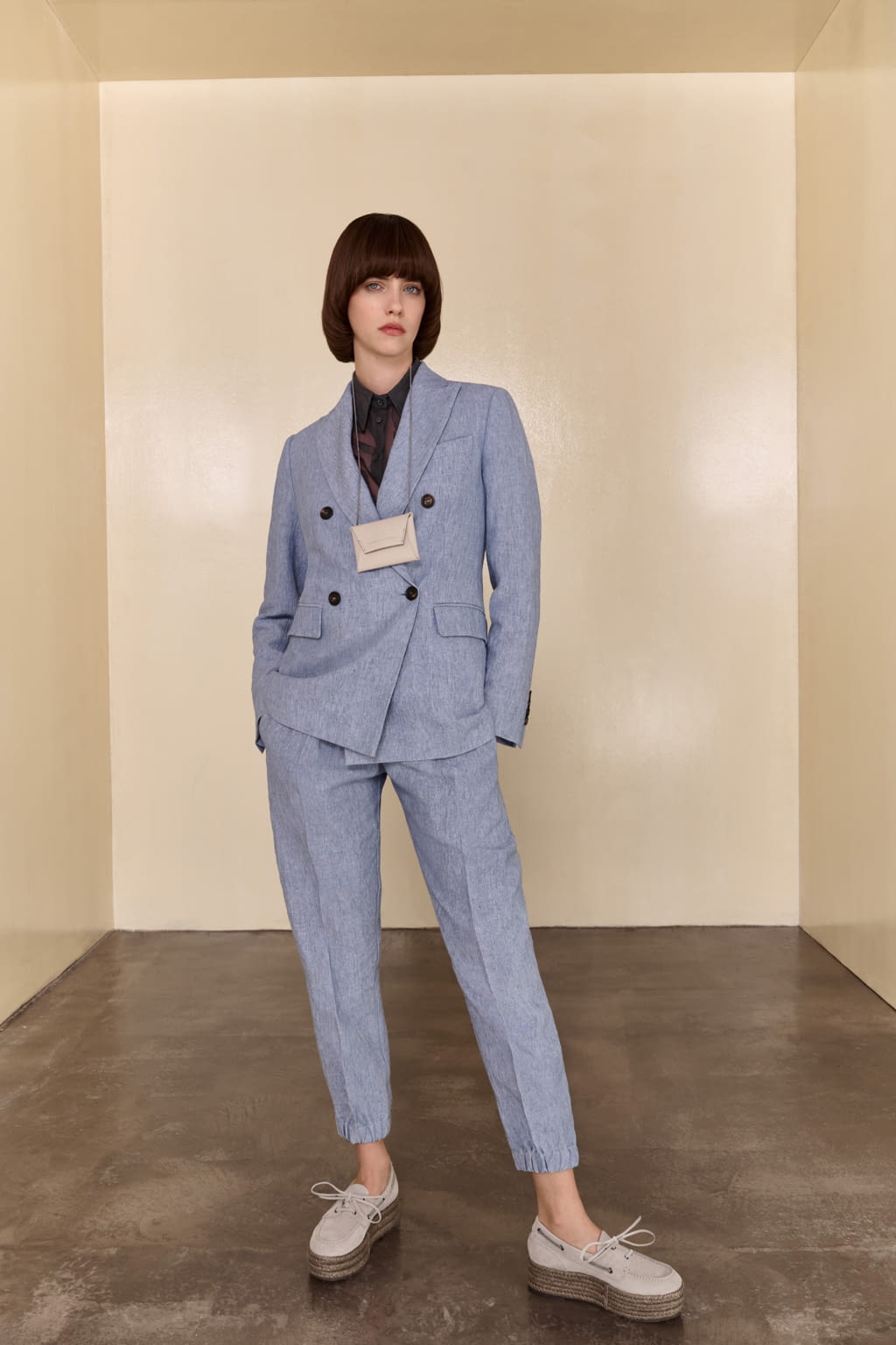 Fashion Week Milan Spring/Summer 2022 look 31 from the Brunello Cucinelli collection 女装