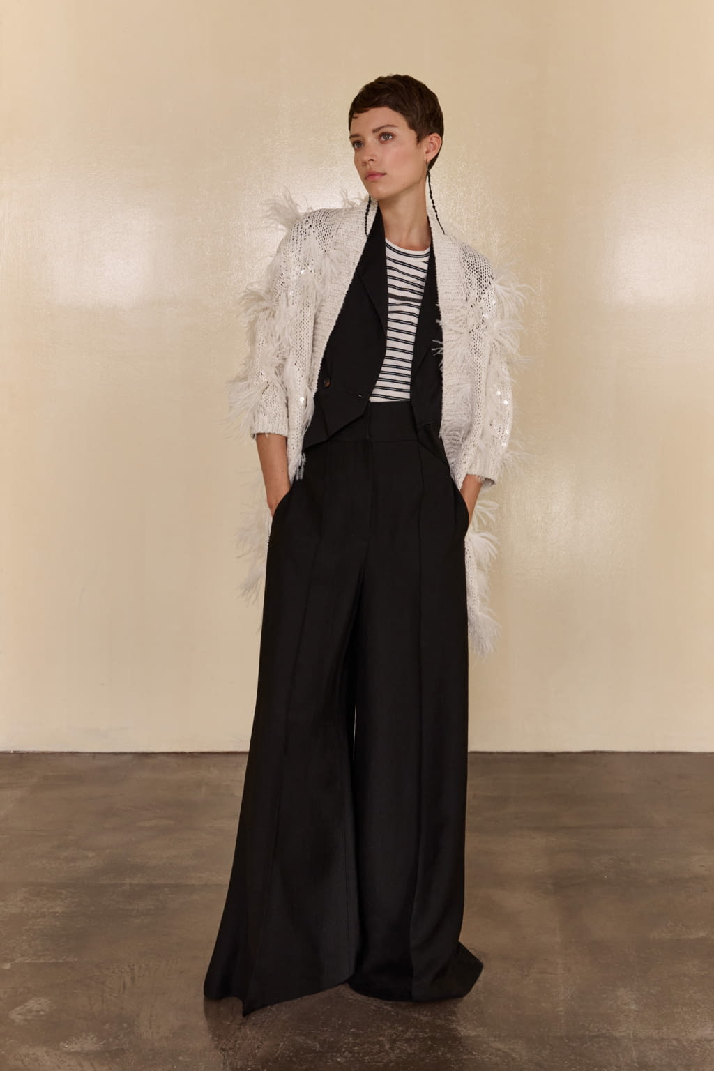 Fashion Week Milan Spring/Summer 2022 look 34 from the Brunello Cucinelli collection womenswear