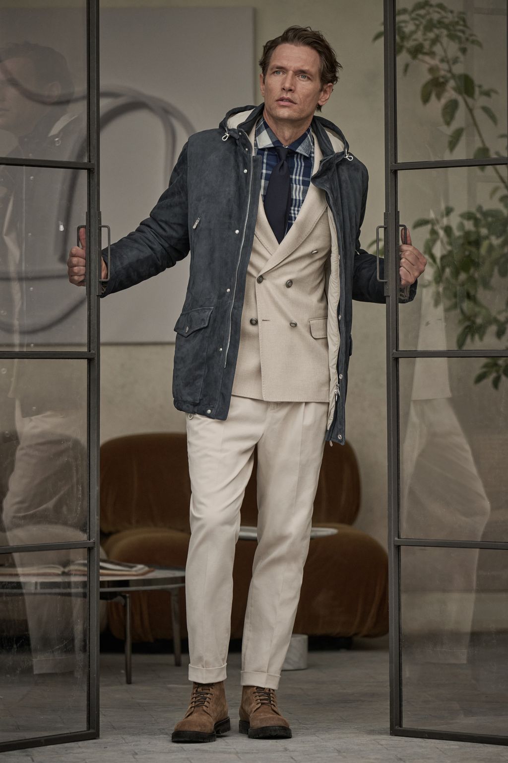 Fashion Week Milan Fall/Winter 2023 look 13 from the Brunello Cucinelli collection menswear