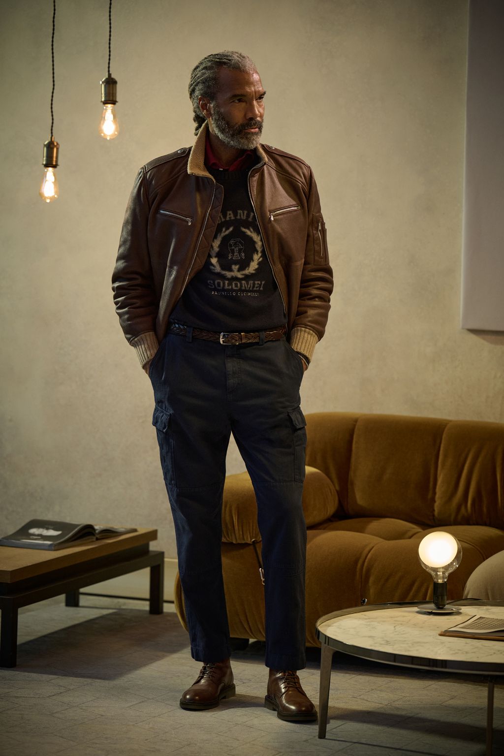 Fashion Week Milan Fall/Winter 2023 look 27 from the Brunello Cucinelli collection menswear