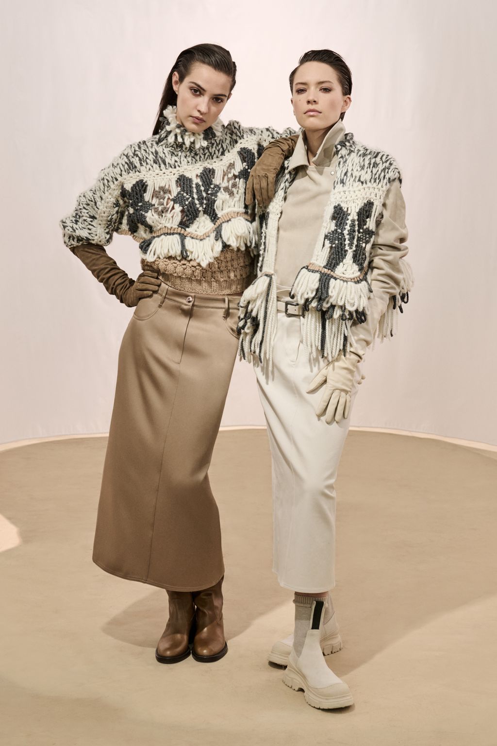Fashion Week Milan Fall/Winter 2023 look 41 from the Brunello Cucinelli collection womenswear
