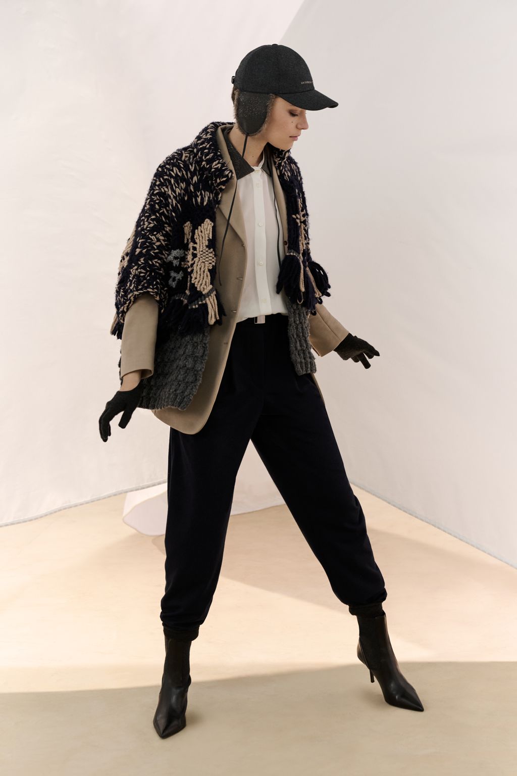 Fashion Week Milan Fall/Winter 2023 look 17 from the Brunello Cucinelli collection womenswear