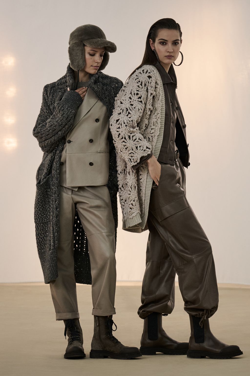 Fashion Week Milan Fall/Winter 2023 look 52 from the Brunello Cucinelli collection 女装