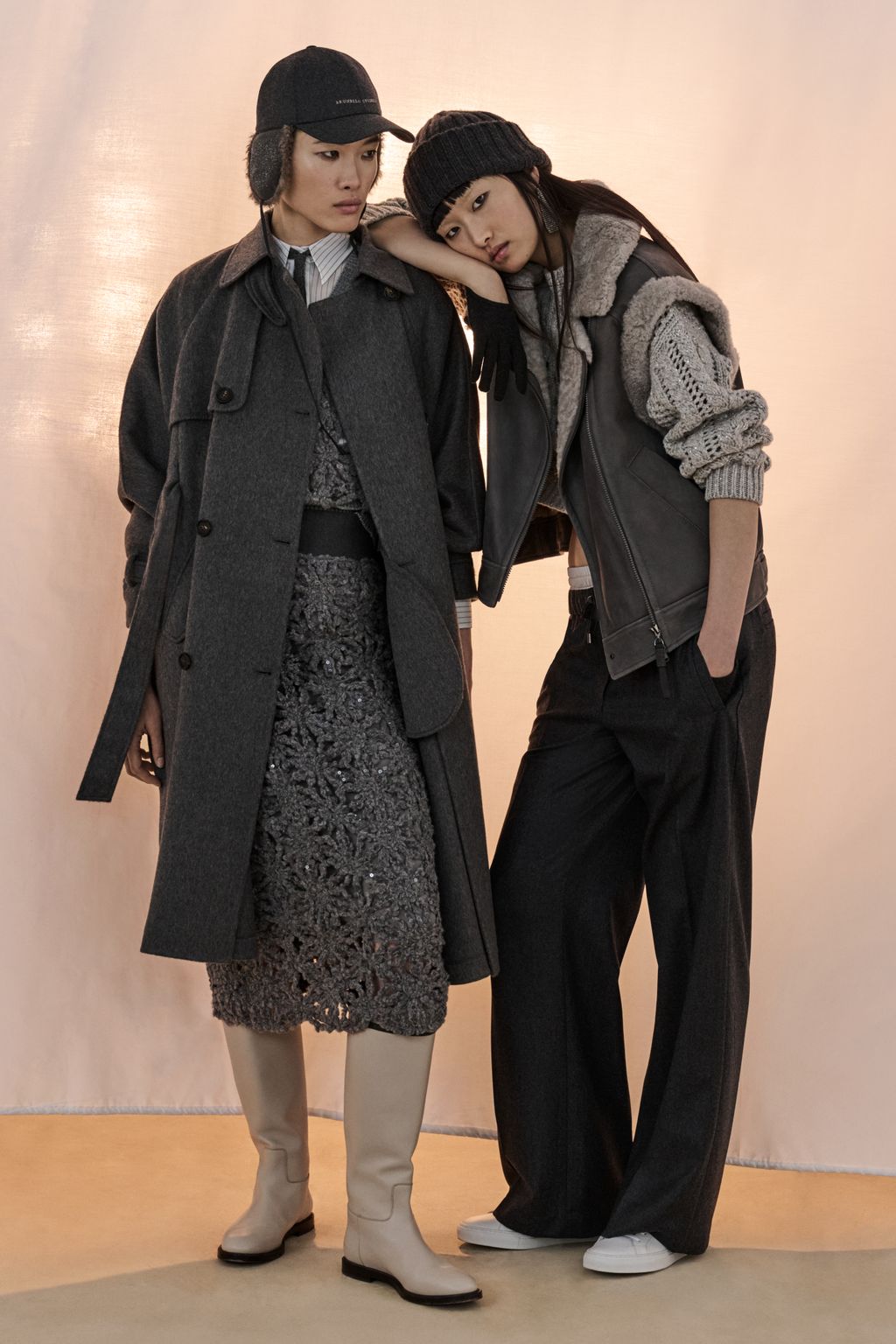 Fashion Week Milan Fall/Winter 2023 look 57 from the Brunello Cucinelli collection womenswear