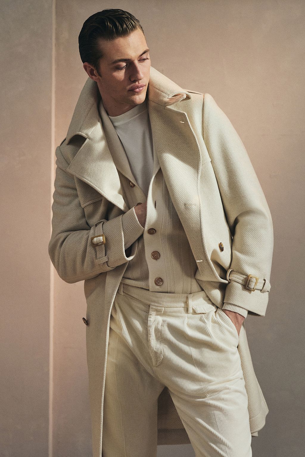 Fashion Week Milan Fall/Winter 2024 look 2 from the Brunello Cucinelli collection 男装