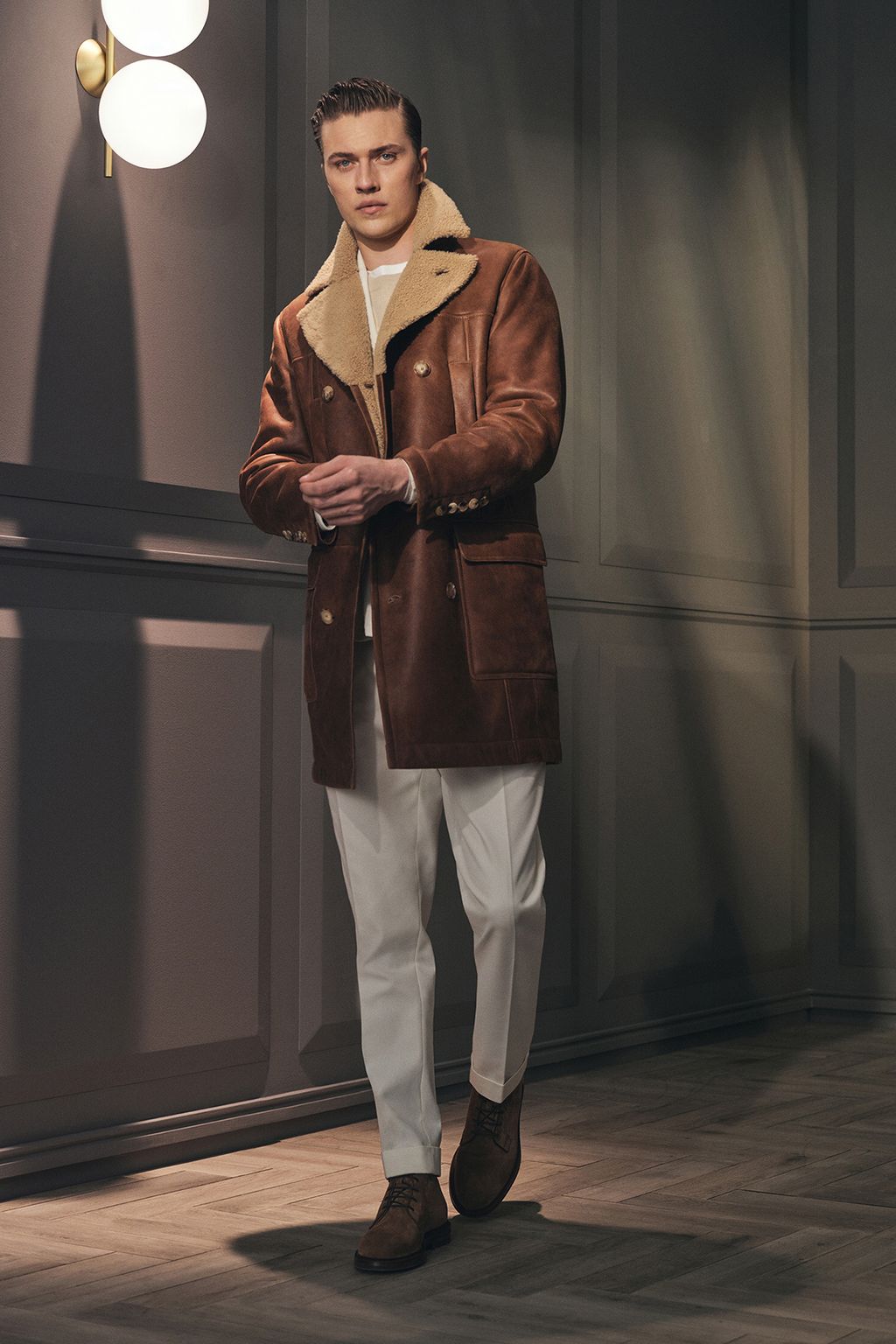 Fashion Week Milan Fall/Winter 2024 look 7 from the Brunello Cucinelli collection menswear