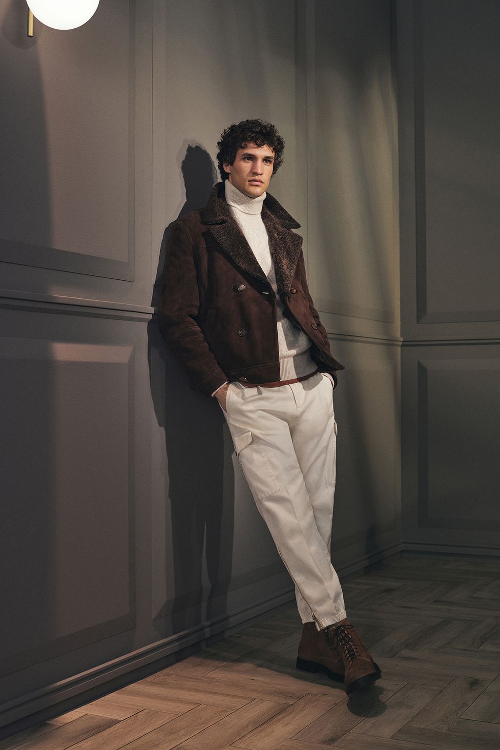 Fashion Week Milan Fall/Winter 2024 look 9 from the Brunello Cucinelli collection menswear