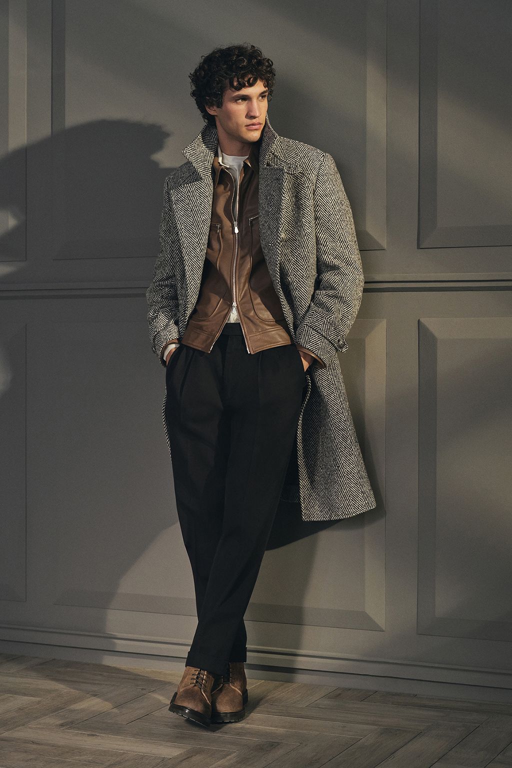 Fashion Week Milan Fall/Winter 2024 look 34 from the Brunello Cucinelli collection 男装