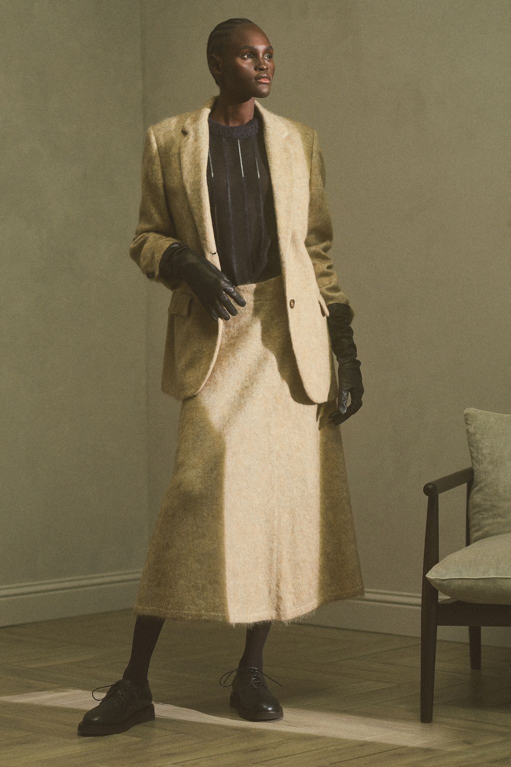 Fashion Week Milan Fall/Winter 2024 look 32 from the Brunello Cucinelli collection womenswear