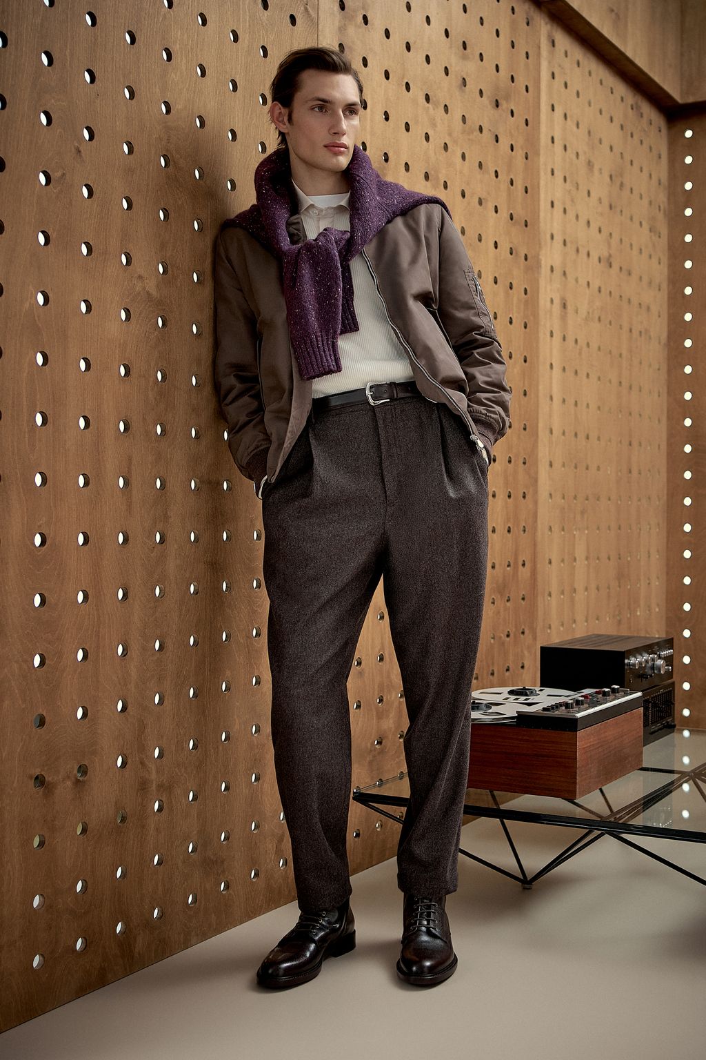 Fashion Week Milan Fall/Winter 2025 look 13 from the Brunello Cucinelli collection menswear
