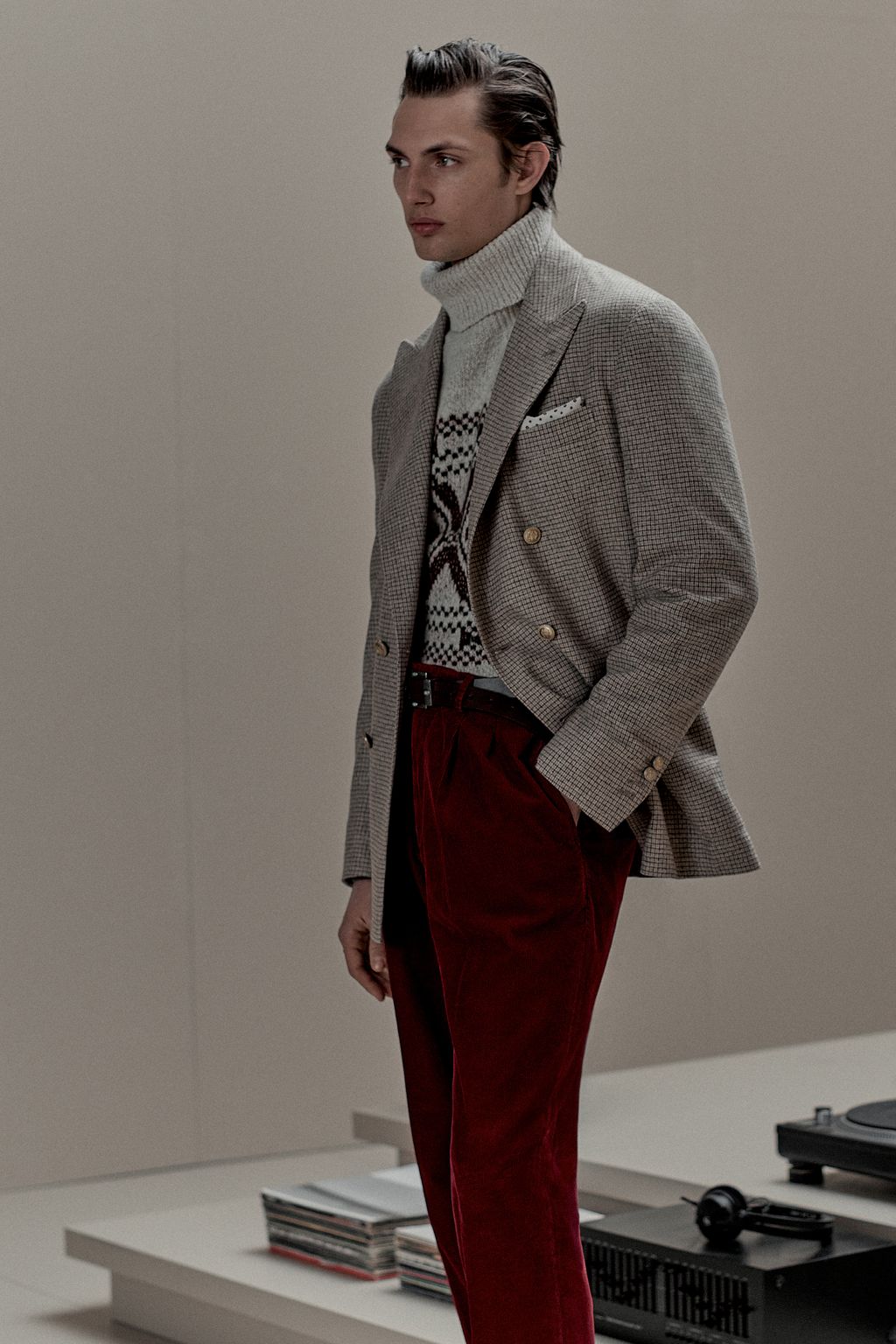 Fashion Week Milan Fall/Winter 2025 look 3 from the Brunello Cucinelli collection menswear