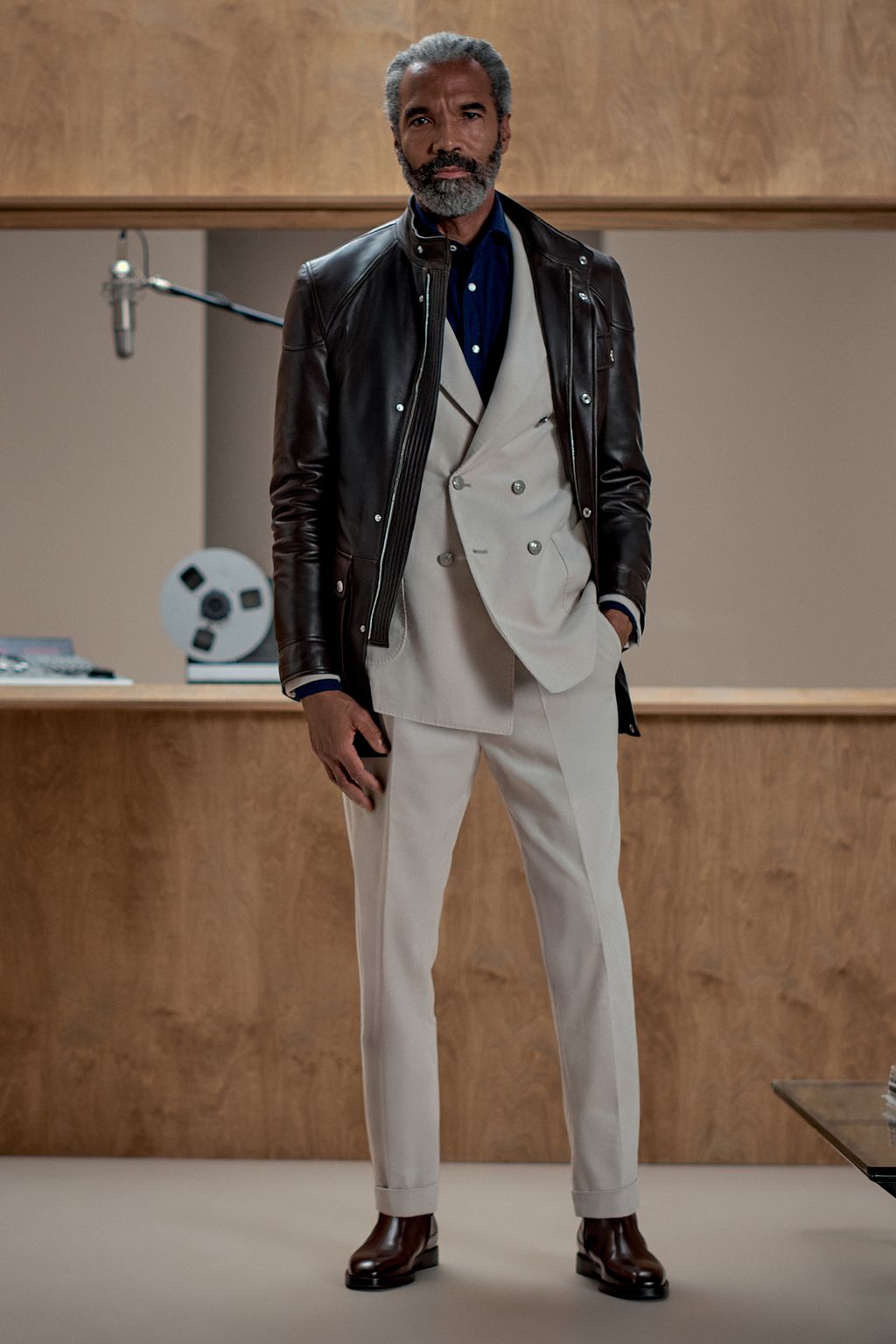 Fashion Week Milan Fall/Winter 2025 look 33 from the Brunello Cucinelli collection menswear