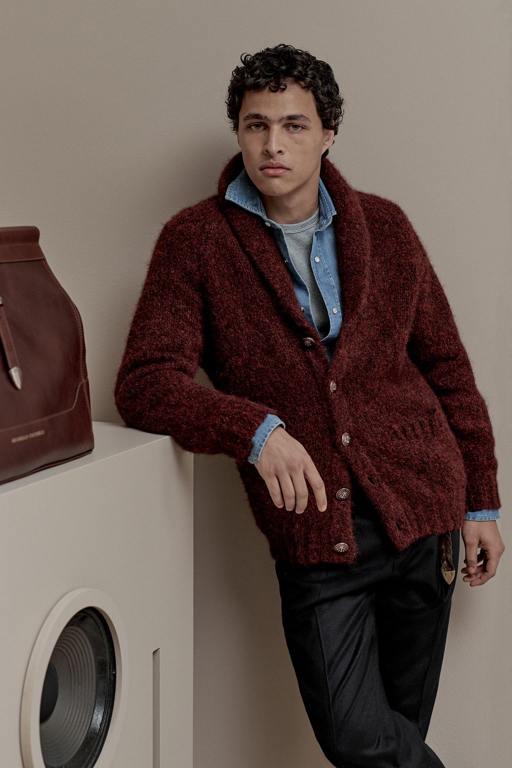 Fashion Week Milan Fall/Winter 2025 look 36 from the Brunello Cucinelli collection menswear