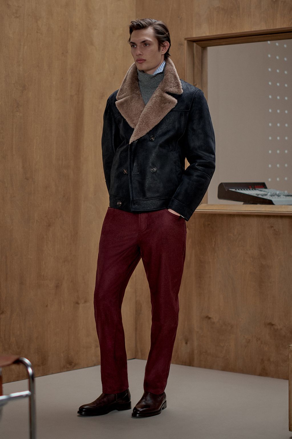 Fashion Week Milan Fall/Winter 2025 look 37 de la collection Brunello Cucinelli menswear